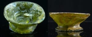 Romain - Coupelle en verre irisé - 200 av. J.-C.