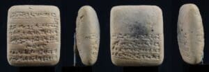 Mésopotamie - Dynastie d'Ur III - Tablette cunéiforme en terre cuite - 2150 / 2000 av. J.-C.