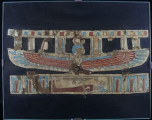 Egypte - Basse époque, 26-30ème dynastie - Elément de sarcophage (fibres tissées) - 664 / 343 av. J.-C.