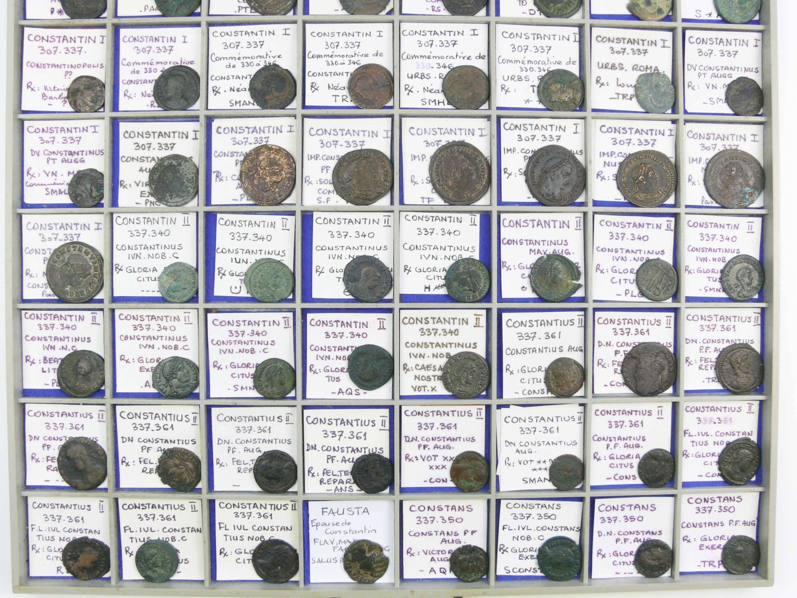 Importante collection de 416 monnaies romaines Importante collection de 416 monnaies romaines