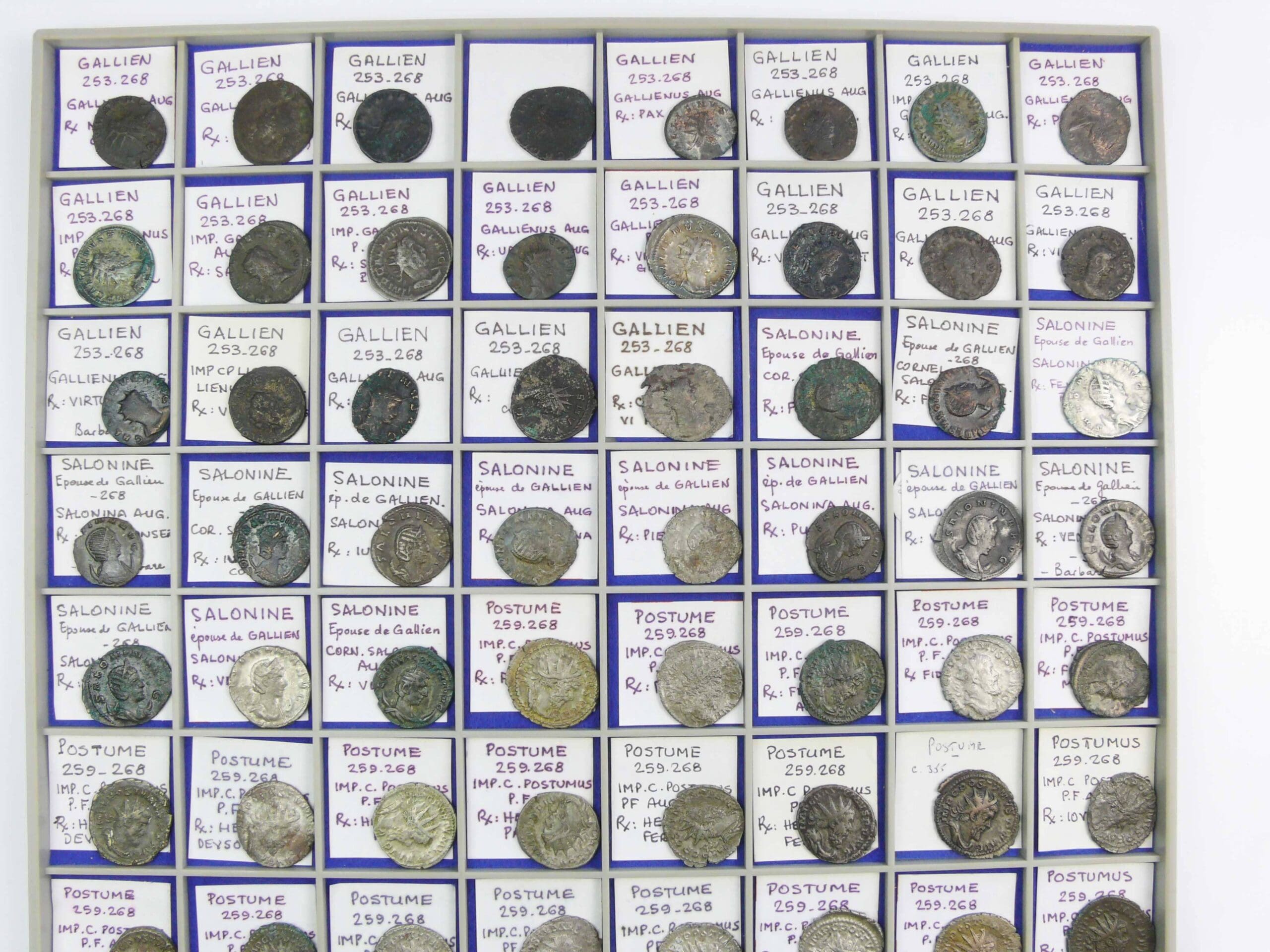 Importante collection de 416 monnaies romaines Importante collection de 416 monnaies romaines