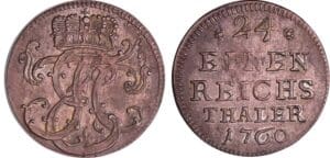 Allemagne - Sachsen-Hildburghausen - Ernst Friedrich III Carl (1745-1780) - 1/24 Taler 1760