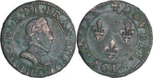 France - Henri III (1574-1589) - Double tournois - SD A (Paris)
