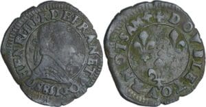 France - Henri III (1574-1589) - Double tournois - 1588 D (Lyon)