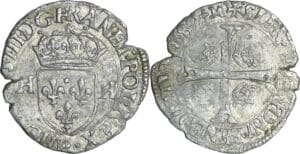 France - Henri III (1574-1589) - Douzain - 2ème type - 1577 M (Toulouse)