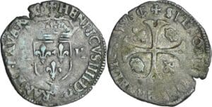 France - Henri IV (1589-1610) - Douzain - 2ème type - 1596 & (Aix en Provence)