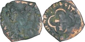 France - Henri II (1547-1559) - Double tournois 2ème type - 1552 X (Villefranche-de-Rouergue)