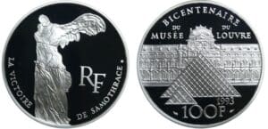 France - Cinquième république (1959- ) - 100 francs Bicentenaire du Louvre "La Victoire de Samothrace" 1993 Belle Epreuve