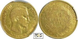France - Napoléon III (1852-1870) - 10 francs grand module 1855 A (Paris)