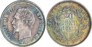 France - Napoléon III (1852-1870) - 20 centimes tête nue 1853 A (Paris)