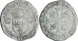 France - Charles IX (1560-1574) - Douzain - 2ème type - 1572 M (Toulouse)