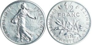 France - Cinquième république (1959- ) - 1/2 franc Semeuse 1977 piéfort
