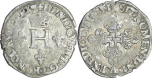 France - Henri II (1547-1559) - Gros de 3 blancs de NESLES - 1551 A (Paris)