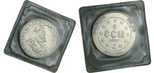 Belgique - 5 ecu 1987 - commemorating the 30th Anniversary of the Treaty of Rome