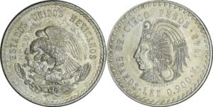 Mexique - Seconde République (1864-) - 5 pesos 1948 (Mexico)
