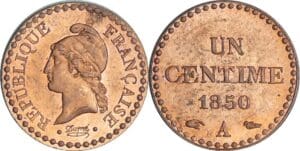France - Deuxième république (1848-1852) - 1 centime Dupré 1850 A (Paris)
