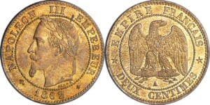 France - Napoléon III (1852-1870) - 2 centimes tête laurée 1862 A (Paris)