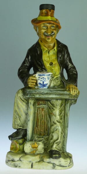 Bouteille en céramique Borghini Lacrima Christi - Vieillard au pichet