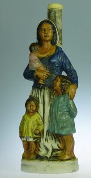 Bouteille en céramique Borghini Lacrima Christi - Mère et ses enfants