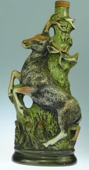 Bouteille en céramique Borghini Lacrima Christi - Cerf cabré