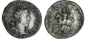 Philippe 1er - Antoninien (245, Rome) - Philippe à cheval