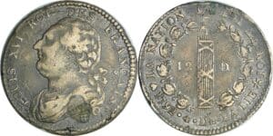 France - Constitution (1791-1792) - 12 deniers type FRANCAIS 1792 BB (Strasbourg)