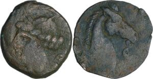 Siculo-Puniques - Carthage - Bronze à l'éffigie de Tanit (245-146 av. J.-C.)