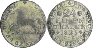 Allemagne - Braunschweig - Herzorg Karl (1815-1830) - 1/24 taler 1825