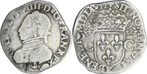 France - Charles IX (1560-1574) - Teston - 2ème type - 1567 K (Bordeaux)