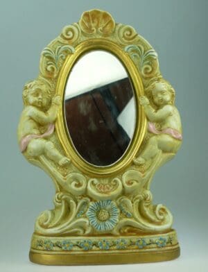 Bouteille en céramique - Miroir aux angelots