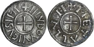 France - Louis 1er Le Pieux (814-840) - Denier (Melle)