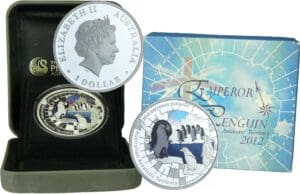 Australie - The Perth mint - 1 dollar (1 once) 2012 "Emperor Penguin"