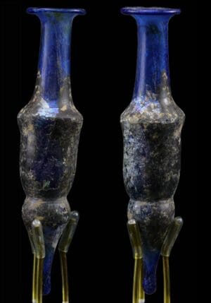 Romain - Amphorisque en verre irisé - 100 / 200 ap. J.-C.