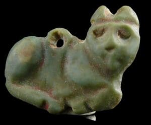 Proche-Orient - Amulette en jaspe (Chat) - 1500 / 500 av. J.-C.