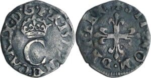 France - Charles IX (1560-1574) - Liard au C - 1571 (Lyon)