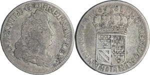 France - Louis XIV (1643-1715) - ¼ d'écu de Flandre dit « Carambole » - 1686 LL