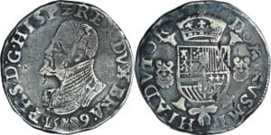 Belgique - Brabant, Duché - Philippe II (1555-1598) - Ecu Philippe 1589 (Anvers)