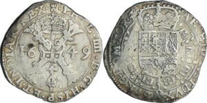 Belgique - Brabant, Duché - Philippe IV (1621-1665) - Patagon 1649 (Tournai)