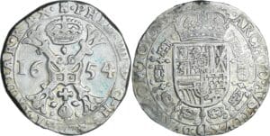 Belgique - Brabant, Duché - Philippe IV (1621-1665) - Patagon 1654 (Tournai)