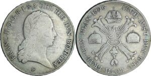 Pays-Bas autrichien - François II (1792-1835) - Couronne 1796 F (Hall)