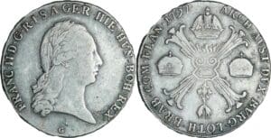 Pays-Bas autrichien - François II (1792-1835) - Couronne 1797 G (Gunzburg)