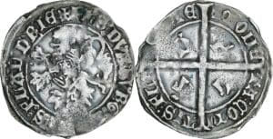Flandre - Philippe Le Bon - Double gros cromsteert d'argent