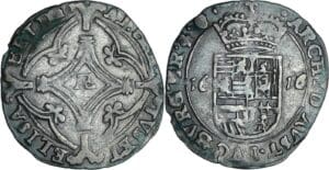 Belgique - Brabant, Duché - Albert et Isabelle (1598-1621) - Stuiver ou Patard 1616 (Bruxelles)