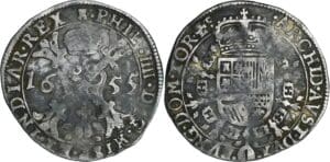 Belgique - Brabant, Duché - Philippe IV (1621-1665) - 1/2 patagon 1655 (Tournai)