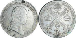 Pays-Bas autrichien - Joseph II (1780-1790) - 1/2 couronne 1789 A (Vienne)