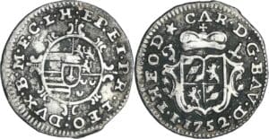 Belgique - Principauté de Liége - Jean Theodore de Bavière (1744-1763) - Plaquette de 14 liards 1752