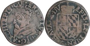 Belgique - Principauté de Liége - Ernest de Bavière (1581-1612) - Liard (Liège)