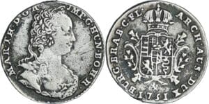 Belgique - Brabant, Duché - Marie-Thérèse (1740-1780) - 1/4 ducaton 1751 (Bruges)