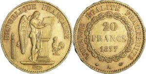 France - Troisième république (1871-1940) - 20 francs Génie 1877 A (Paris)