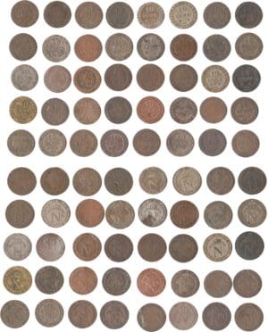 France - Napoléon 1er (1804-1814) - lot de 40 monnaies de 10 centimes